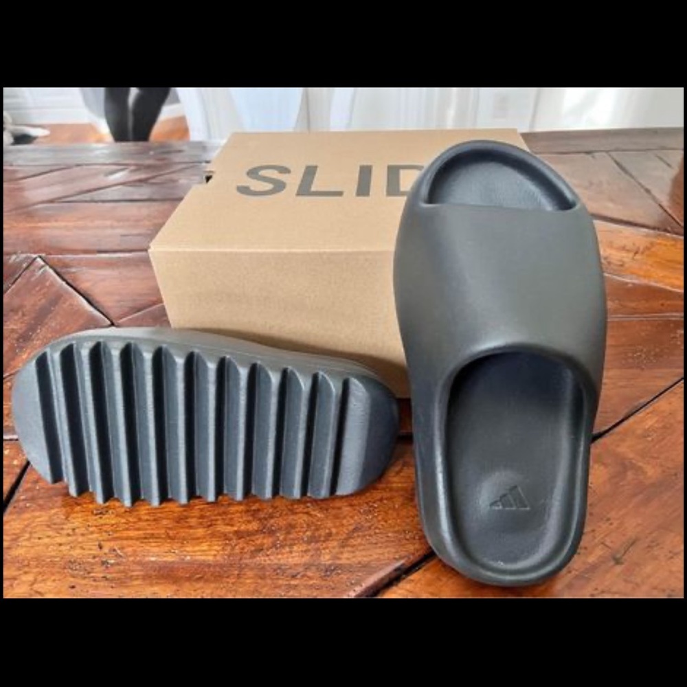 Black Yeezy slides